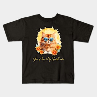 You Are My Sunshine Cat Kids T-Shirt